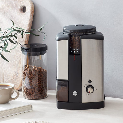 Wilfa Svart Coffee Grinder (Silver) + Hario Drip Kettle Air - The Kitchen Mixer