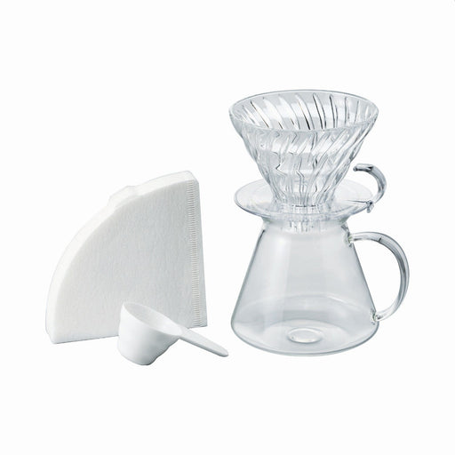 Hario Mini Mill PLUS and Simply Hario V60 Glass Brewing Kit - The Kitchen Mixer